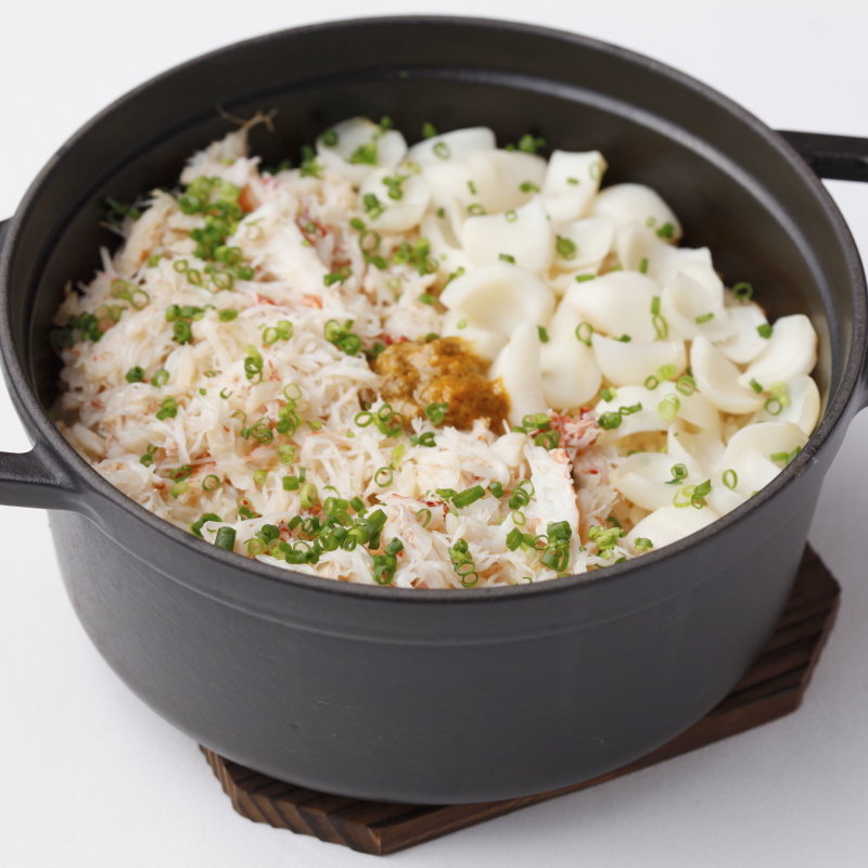 カニとイカの土鍋(フレンチ マルゴット・エ・バッチャーレ（Margotto e Baciare）西麻布)