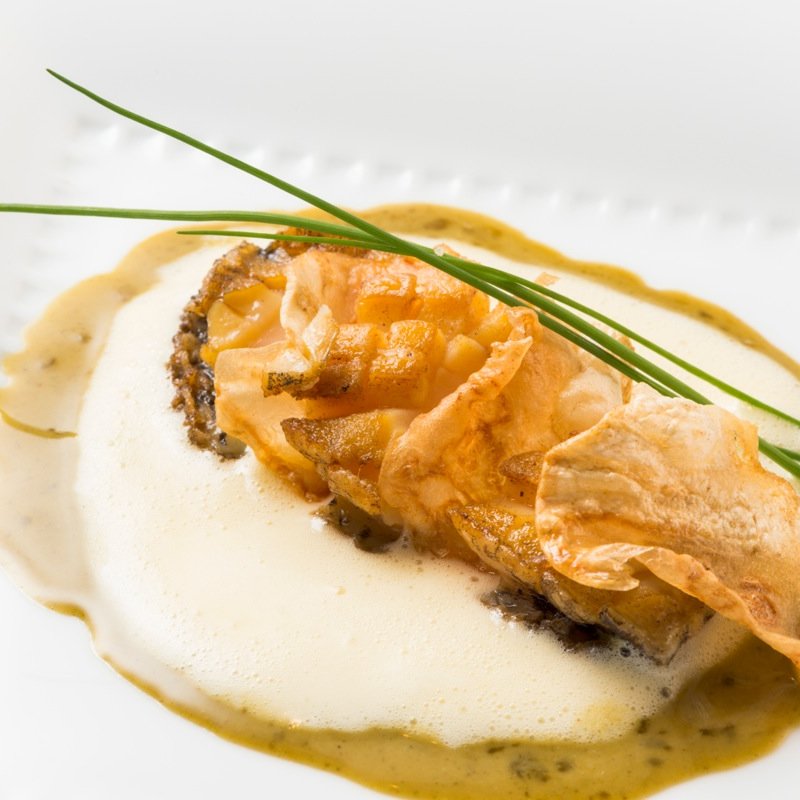 アワビのソテー(フレンチレストランカザマ)