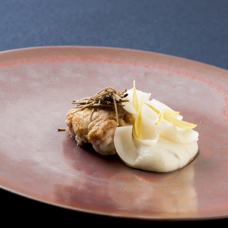 白子のソテー　クリーム仕立て(YUKIO SASAKI)