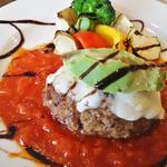 手ごねイタリアンハンバーグ チーズのせ(イタリアンダイニング アルベロ （ALBERO）)