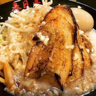 炙りバラ肉鳥豚油そば　並盛(油そば 春日亭 渋谷店 )