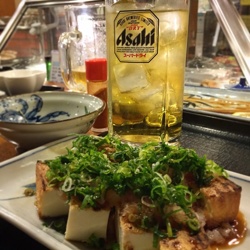 厚揚げと静岡割り(きうち)