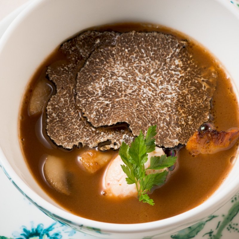 キノコ仕立て　トリュフの香り(レストラン・ルアンジュ)