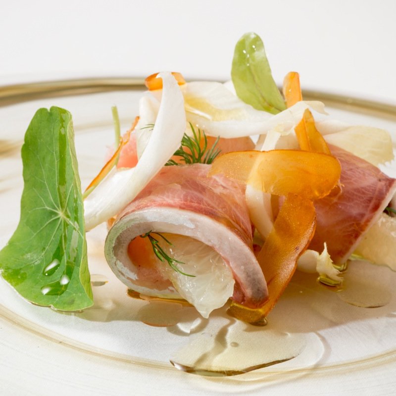 生ハム　グレープフルーツ(RISTORANTE CANOFILO)