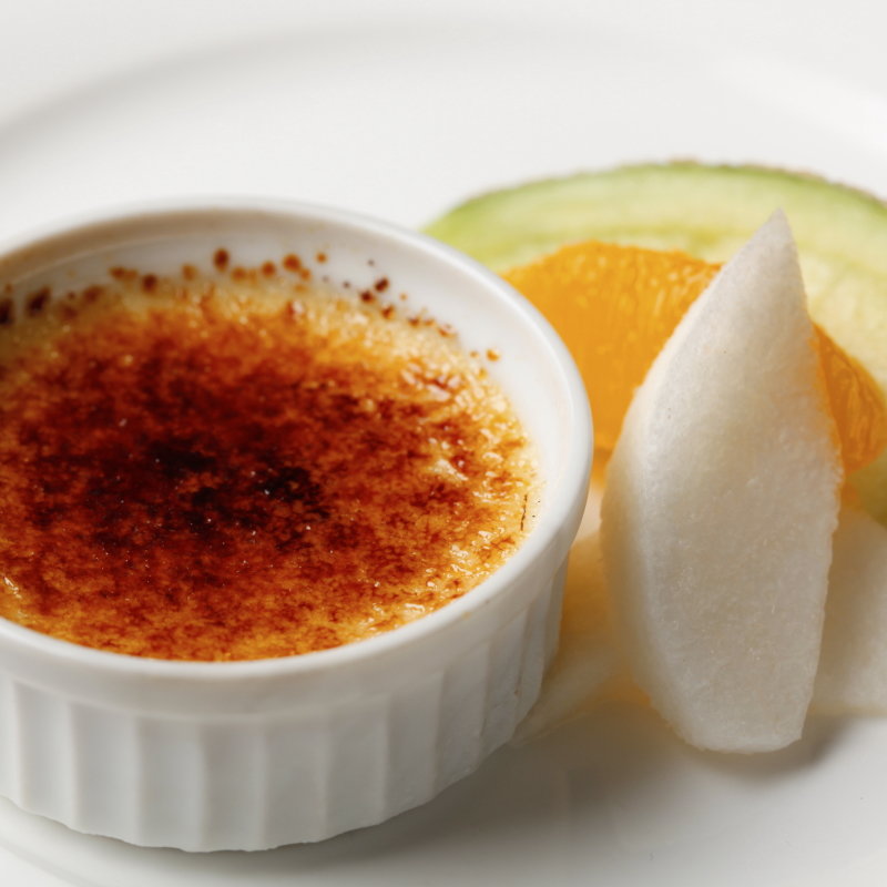 クリームブリュレ(山の上ホテル 鉄板焼ガーデン)