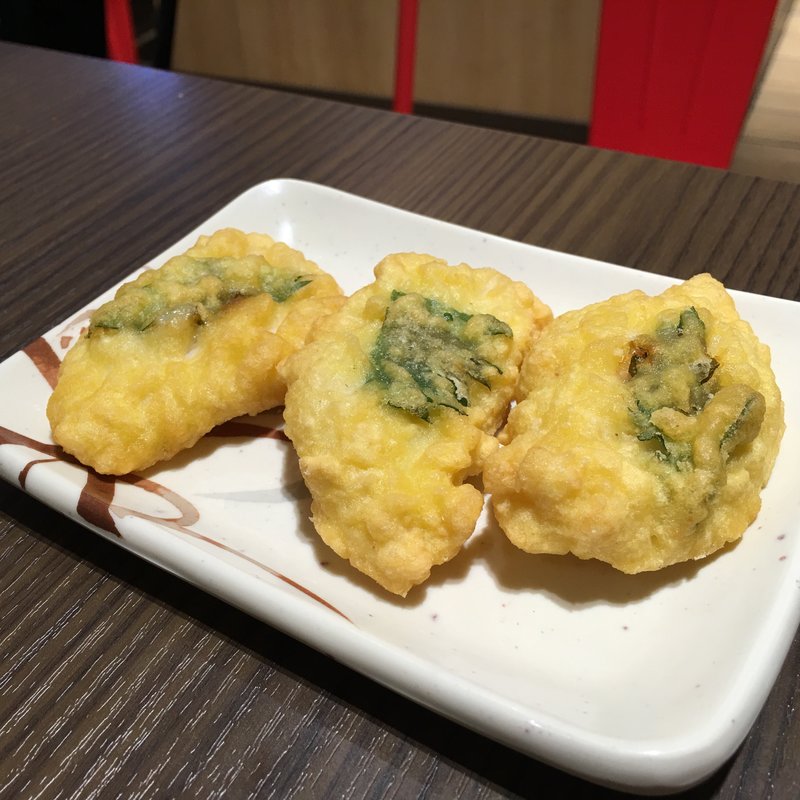 梅しそ鶏天(どん太鼓 上野公園ルエノ店)