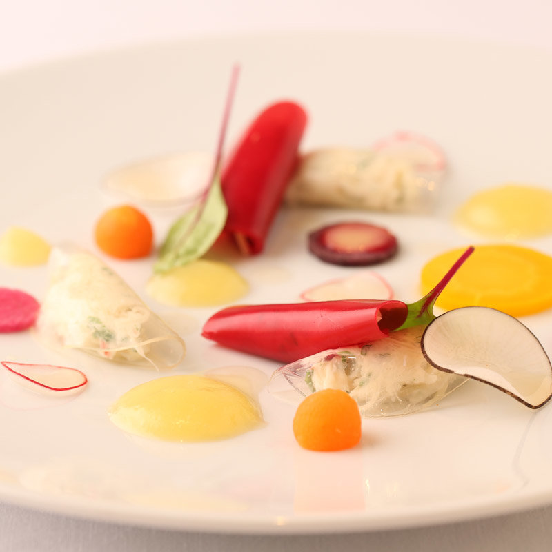 彩り野菜の一皿(レストラン ミッシェルナカジマ)