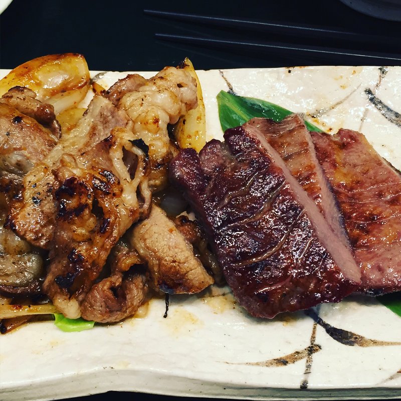 牛タン＋カルビ定食(たんとと和くら ニトリモール枚方店)