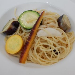 季節野菜のペペロンチーノ(310　CAFE)