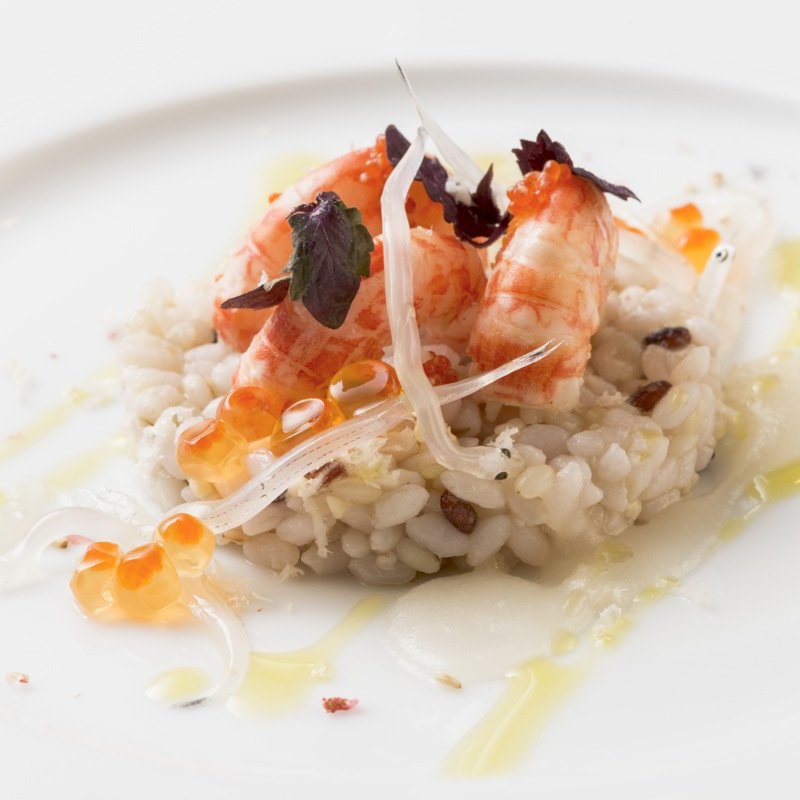 オマール海老　五穀米(オステリア・ヨシエ)