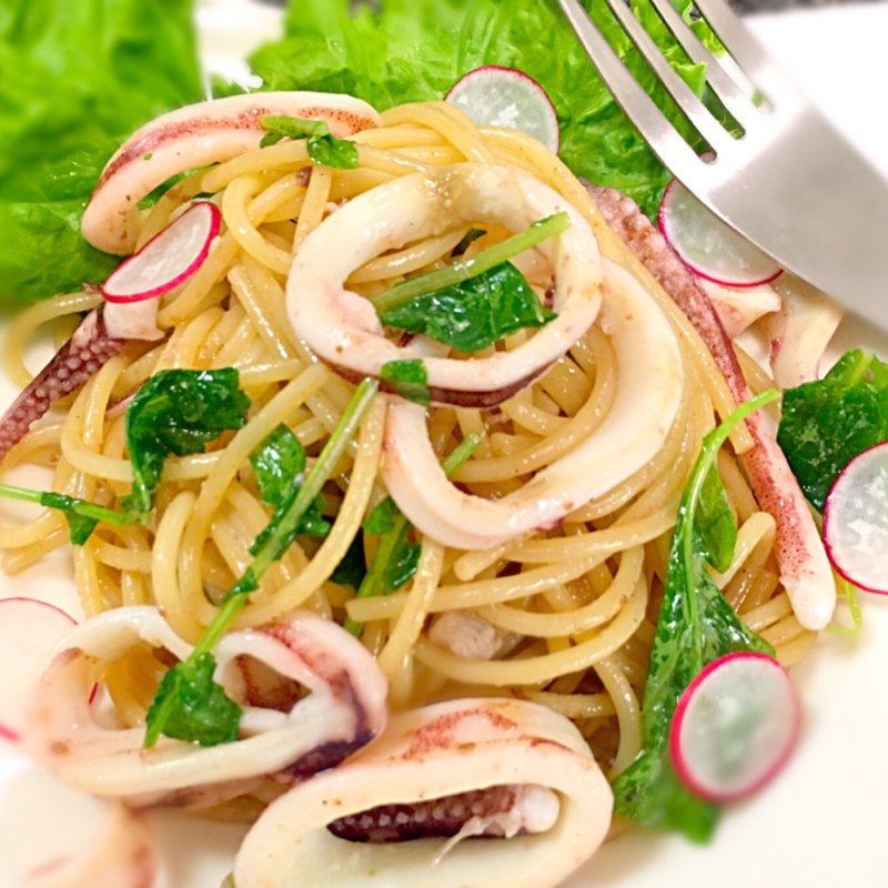 するめいかのバター醤油パスタ(丘の上 C-flat （シー フラット）)