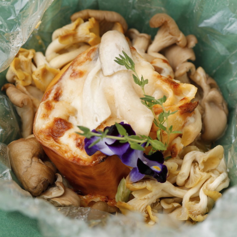 キノコのモッツアレラチーズスフレ(カピートロ （capitolo）)