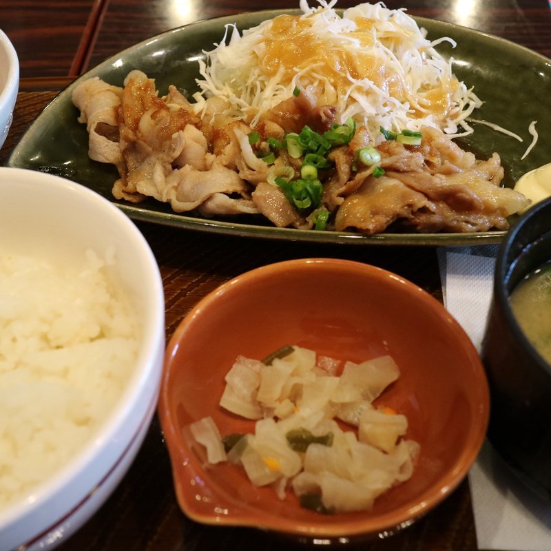 ポーク生姜焼き和膳(ガスト 盛岡津志田店 )