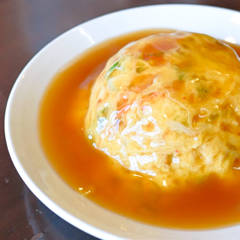 天津飯（赤）(円座うまか飯店)