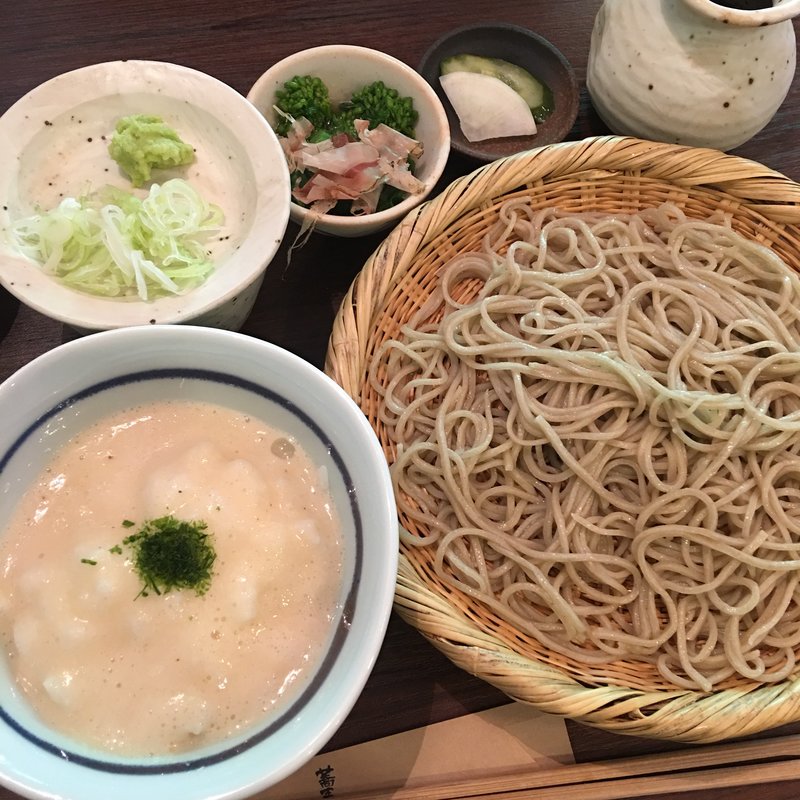 とろろご飯とざる蕎麦膳(蕎麦見世のあみ)