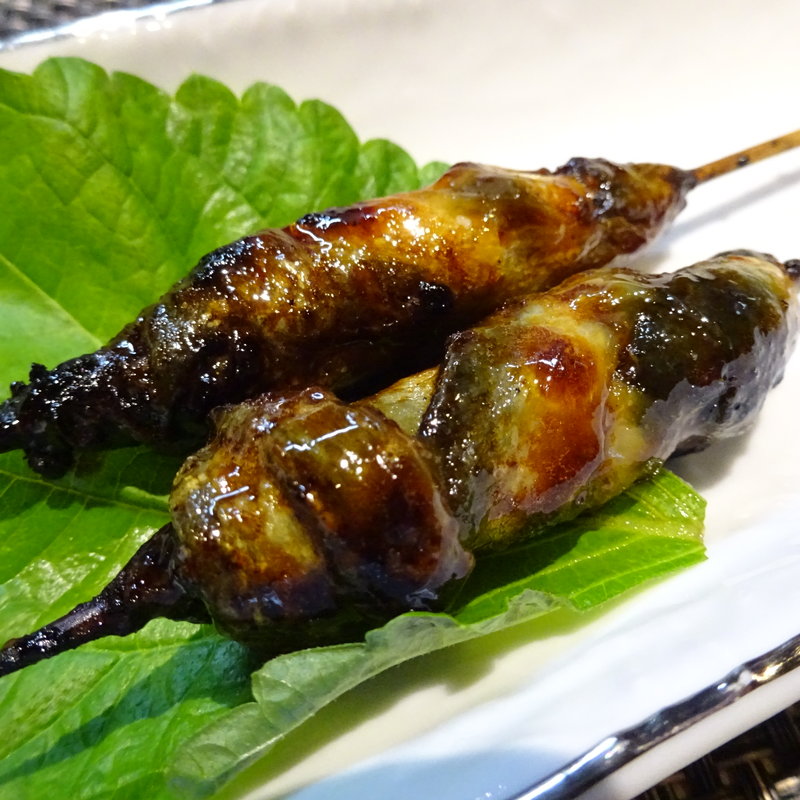 うなぎの皮焼き串(うなぎ創作 鰻樹)