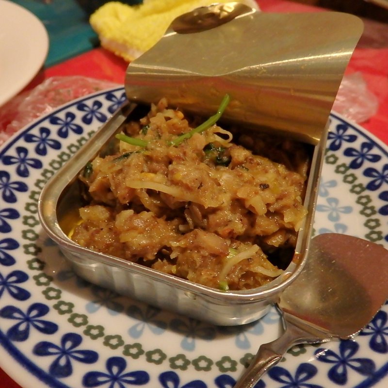 鮭缶のチーズ焼き(ガラムマサラ)