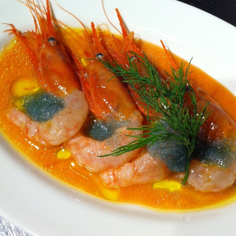 甘エビのカルパッチョ(ラ バルカ)