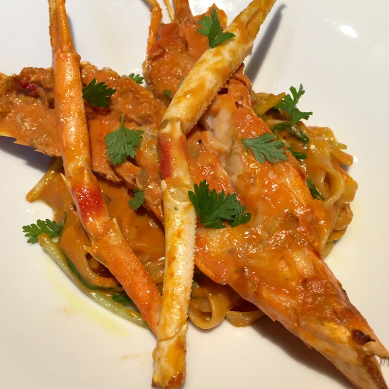 手長海老のクリームパスタ(ラ バルカ)