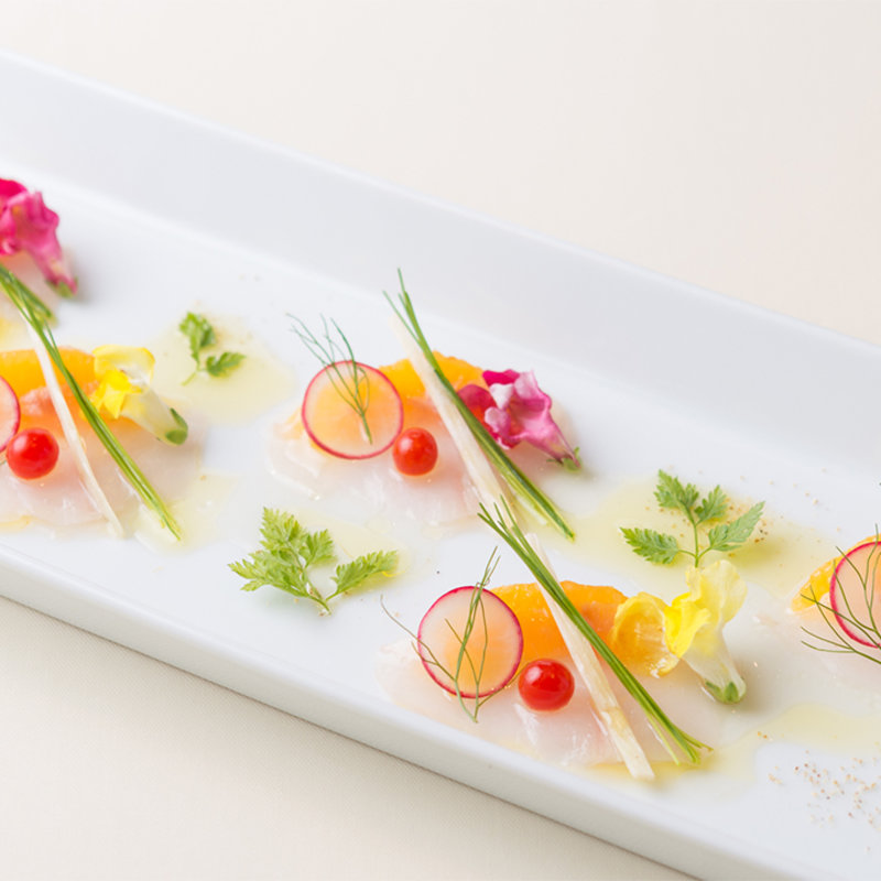 カラスミと野菜の盛り合わせ(長尾中華そば 神田店)