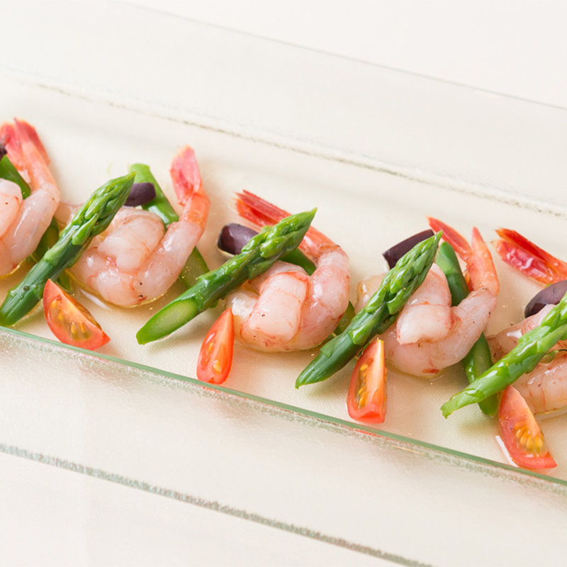 海老とアスパラのグリル(長尾中華そば 神田店)