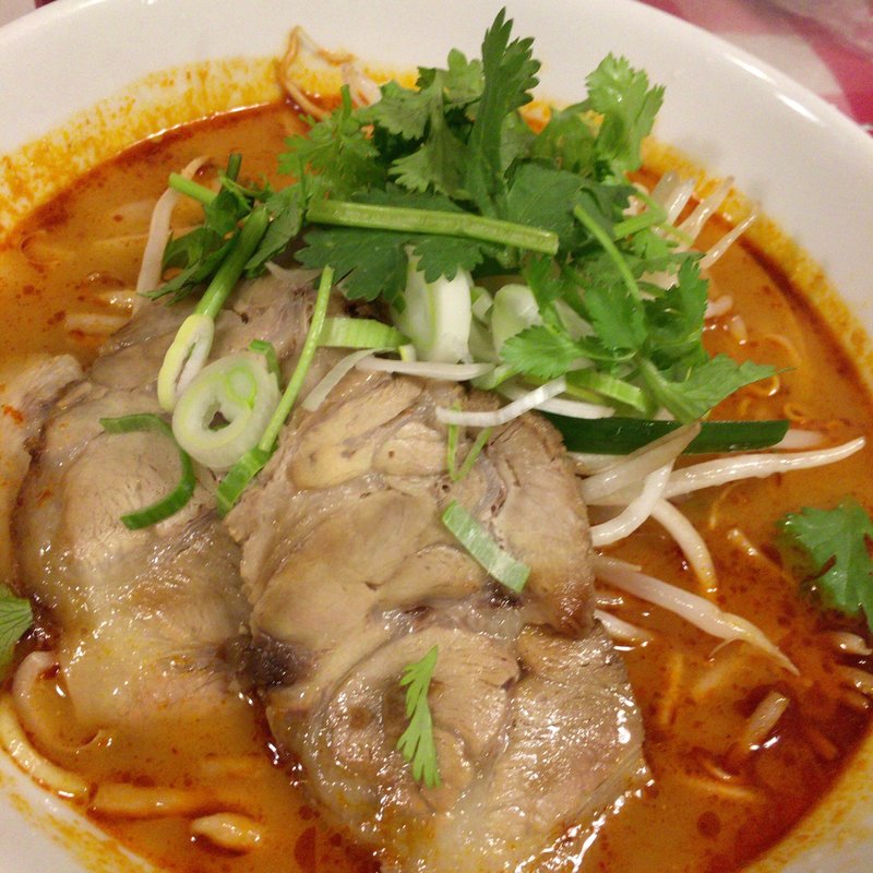 トムヤムラーメン（ビーフン麺）(ティーヌン赤坂店)