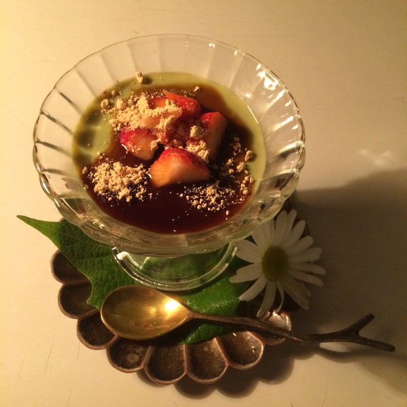 抹茶豆乳ぷりん(カザミドリ )