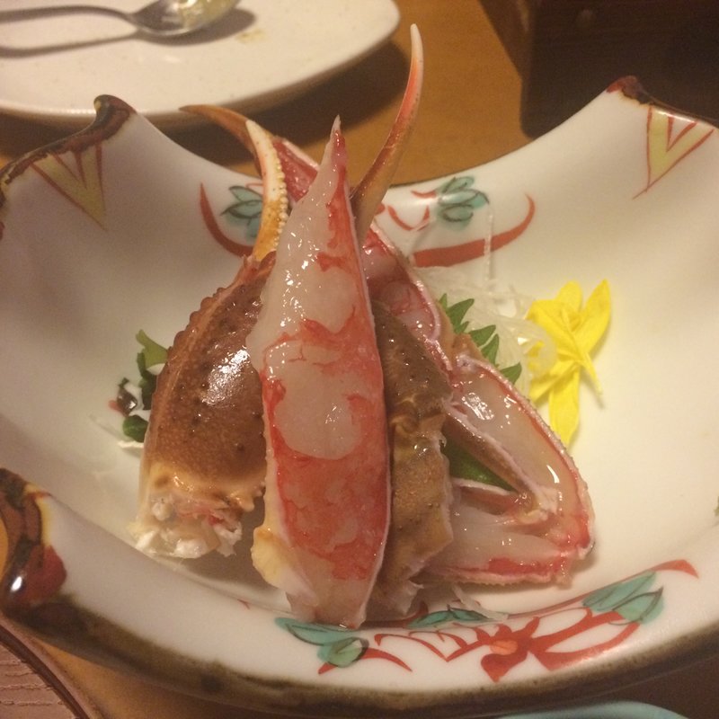 蟹の刺身(富士甲羅本店)