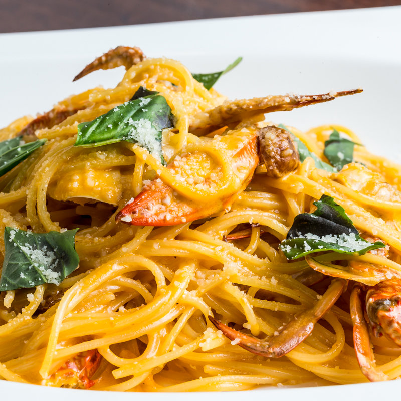 手長海老と雲丹のクリームパスタ(バルハチゴー)