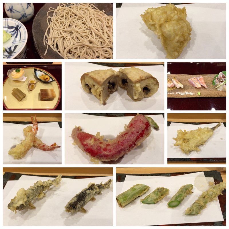 夜の天ぷらコース(手打蕎麦 松竹庵 ます川)
