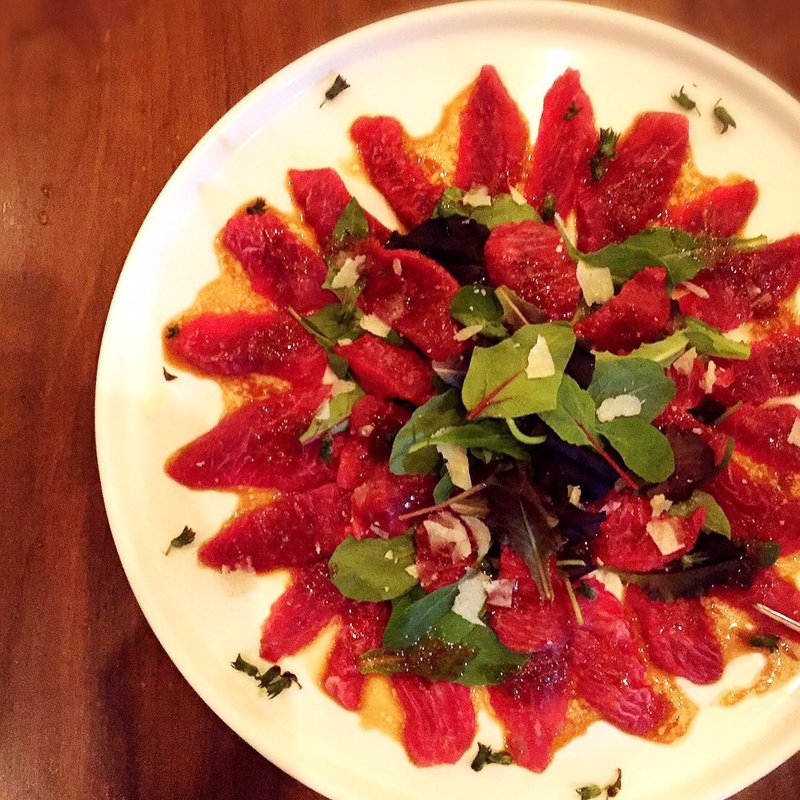 マグロ頰肉のカルパッチョ(バー 832(hachimitsu))