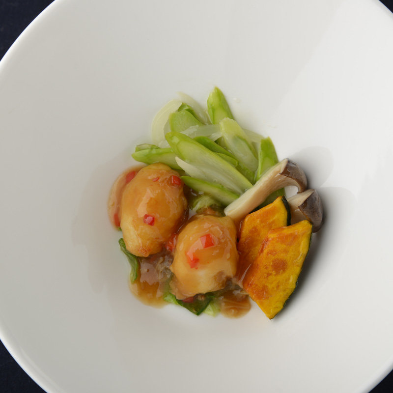 カニ爪のあんかけ(ロビーラウンジ フォンテーヌ)