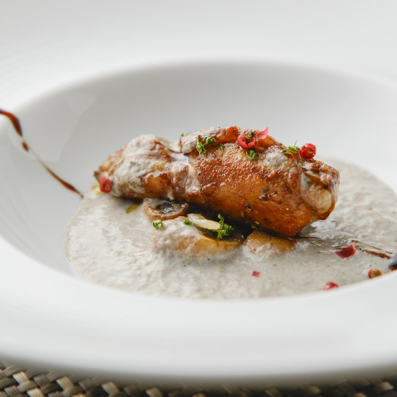 鶏肉のグリル　リゾット(Eau mont オ モン)