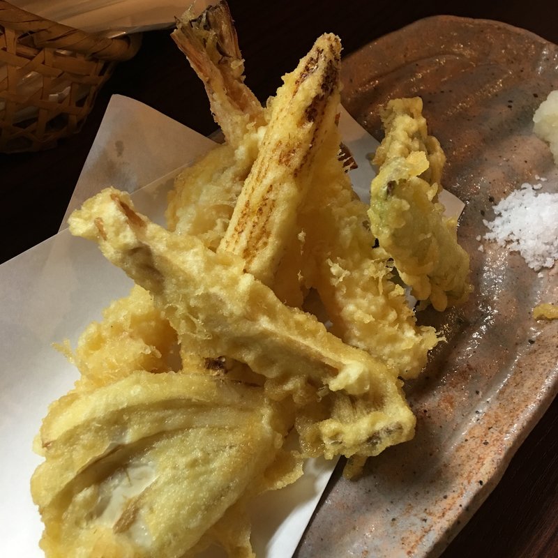 天ぷら盛り合わせ(蕎麦見世のあみ)