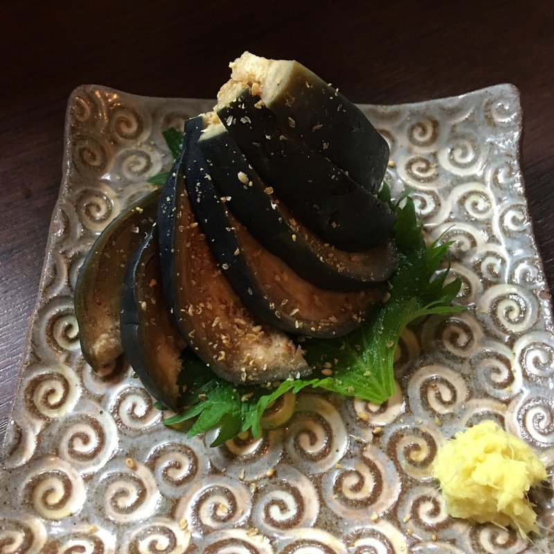 水茄子ぬか漬け(蕎麦見世のあみ)