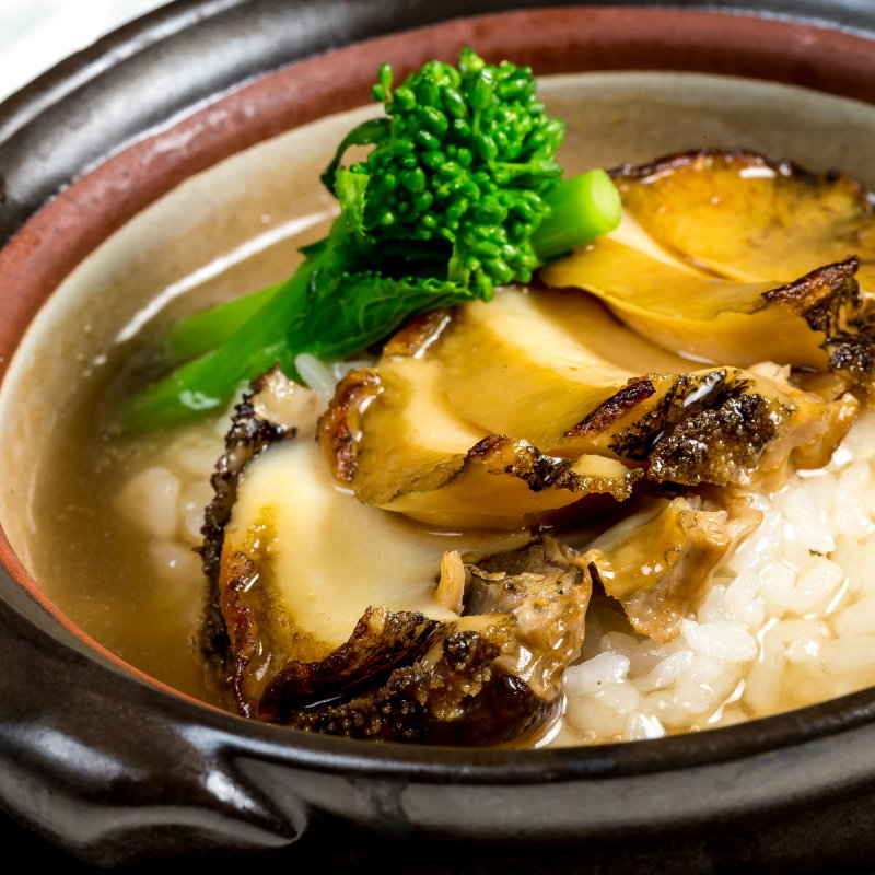 アワビのあんかけご飯(東天閣)