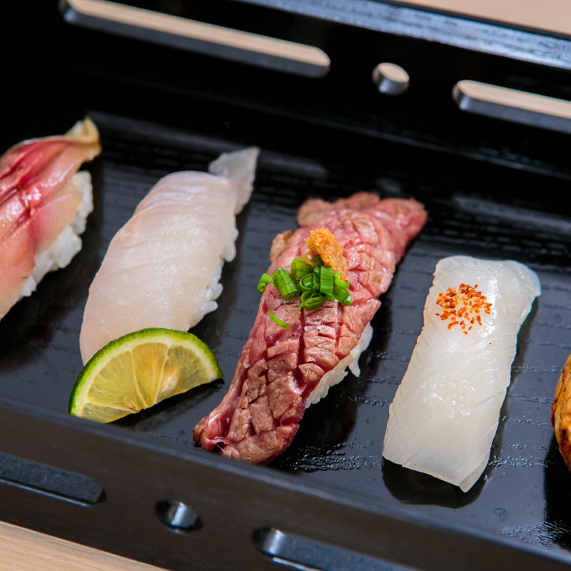 握り5種盛り(炭火割烹 大嶋)