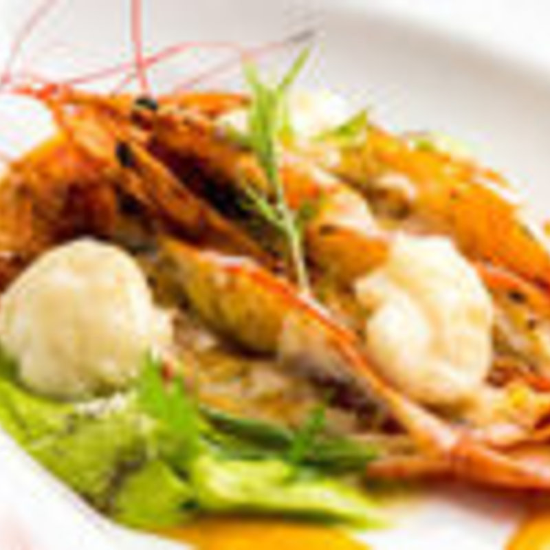 車海老のソテー(ノワ・ド・ココ （Noix de Coco）)