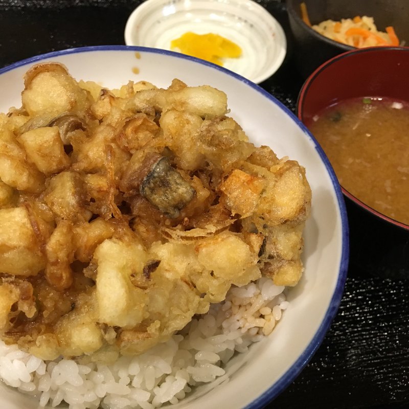 かき揚げ天丼(酒菜 みたに屋)