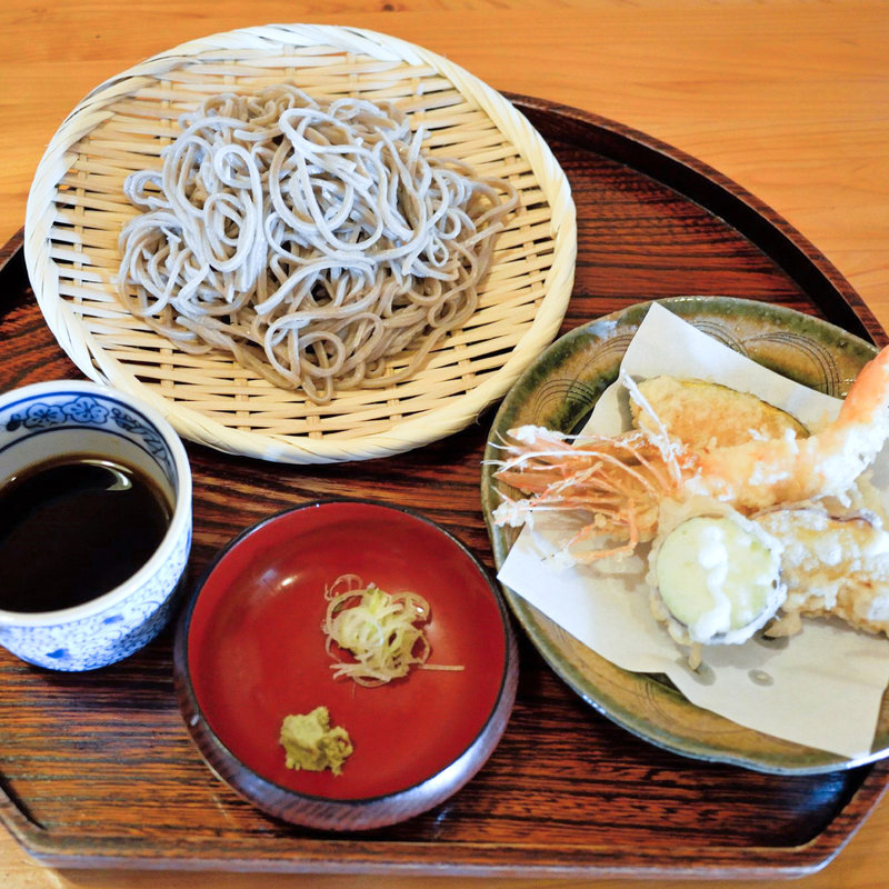 海老天ざる(杉亭)