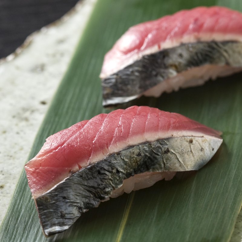 しまあじの握り(鮨処 橘／ホテル日航東京)