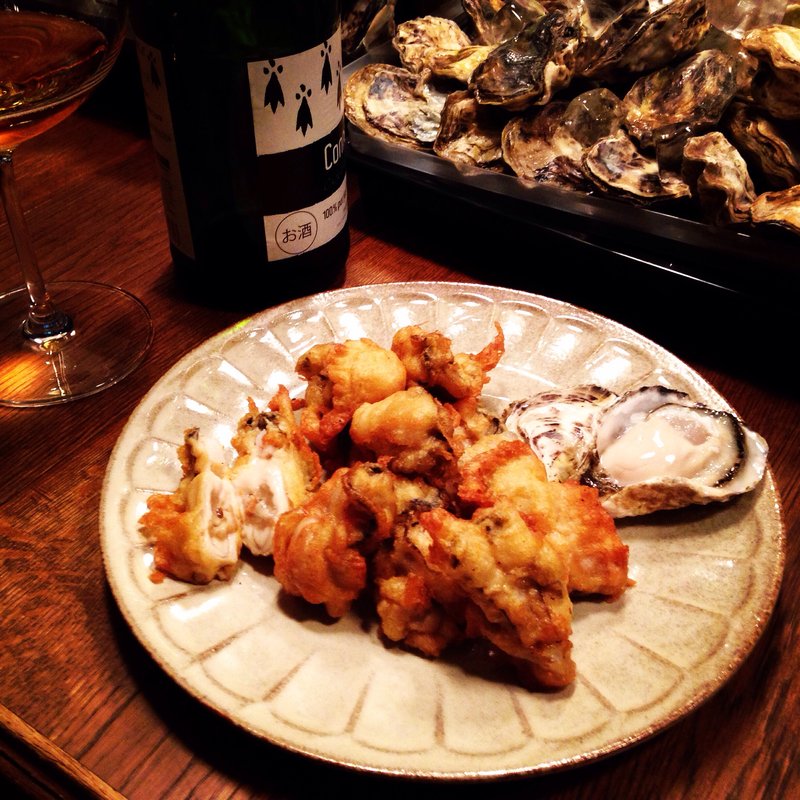 牡蠣のシードルフリット(ビストロ ヴァンテオ)