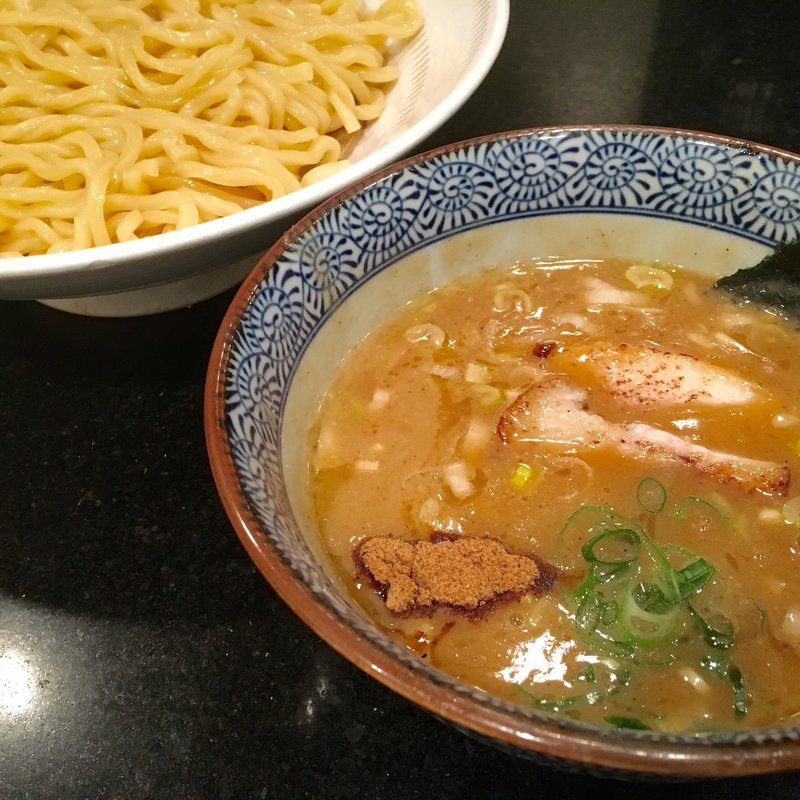 得製濃厚地鶏魚介つけ麺 並(青山 焼鳥俱楽部)