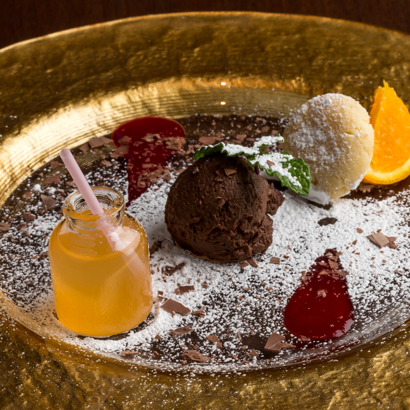 ショコラ　柚子ゼリー(RISTORANTE Orobianco)