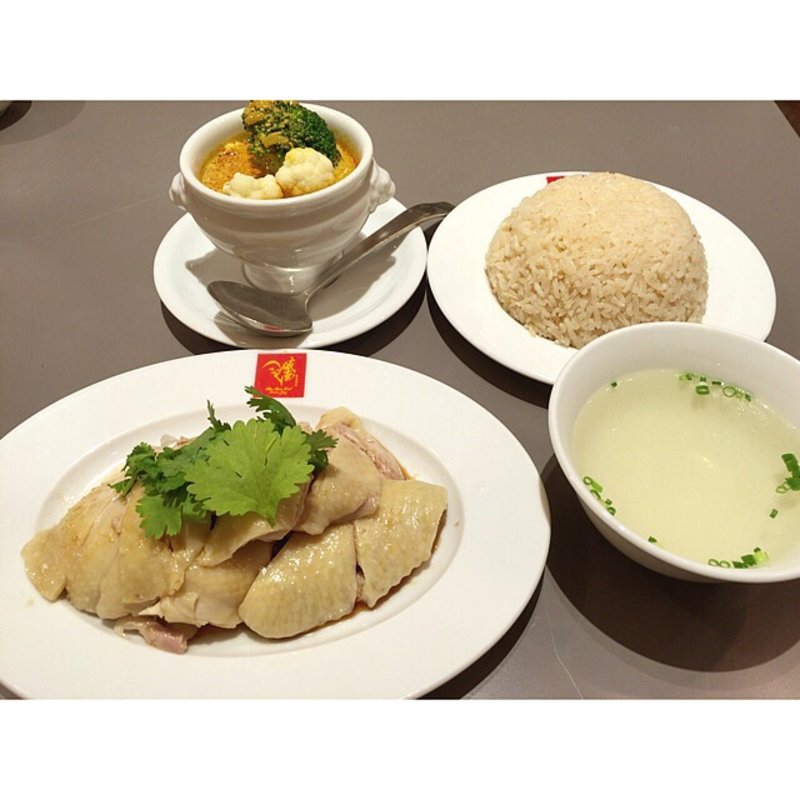 スチームチキンライス＋ミニカレー(威南記ウィーナムキー 銀座EXITMELSA店)