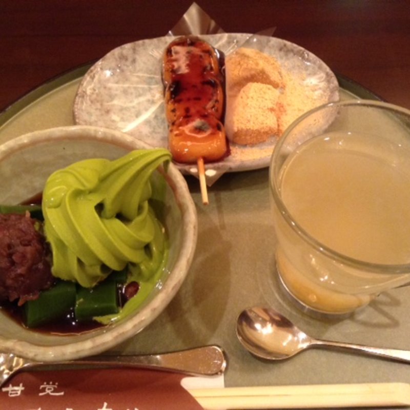 抹茶あんみつセット(甘党まえだ なんばＣＩＴＹ店)