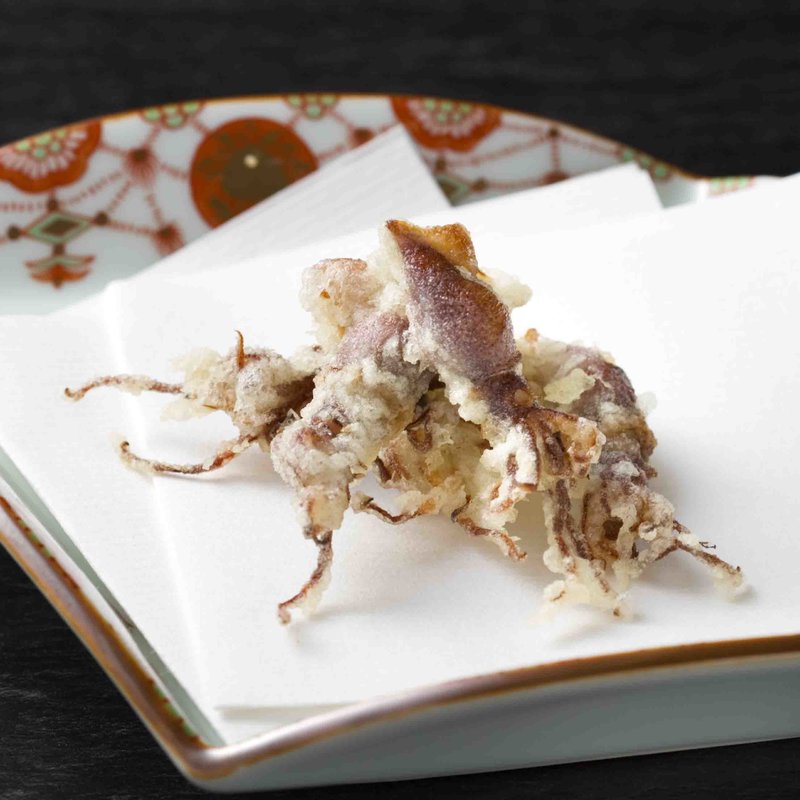 ホタルイカの天麩羅(吉野／ホテル日航東京)