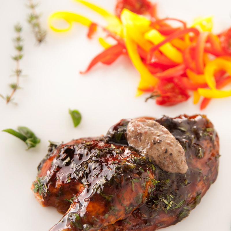 ジビエのディアボロ風　トリュフソース(エタンセール カワモト)