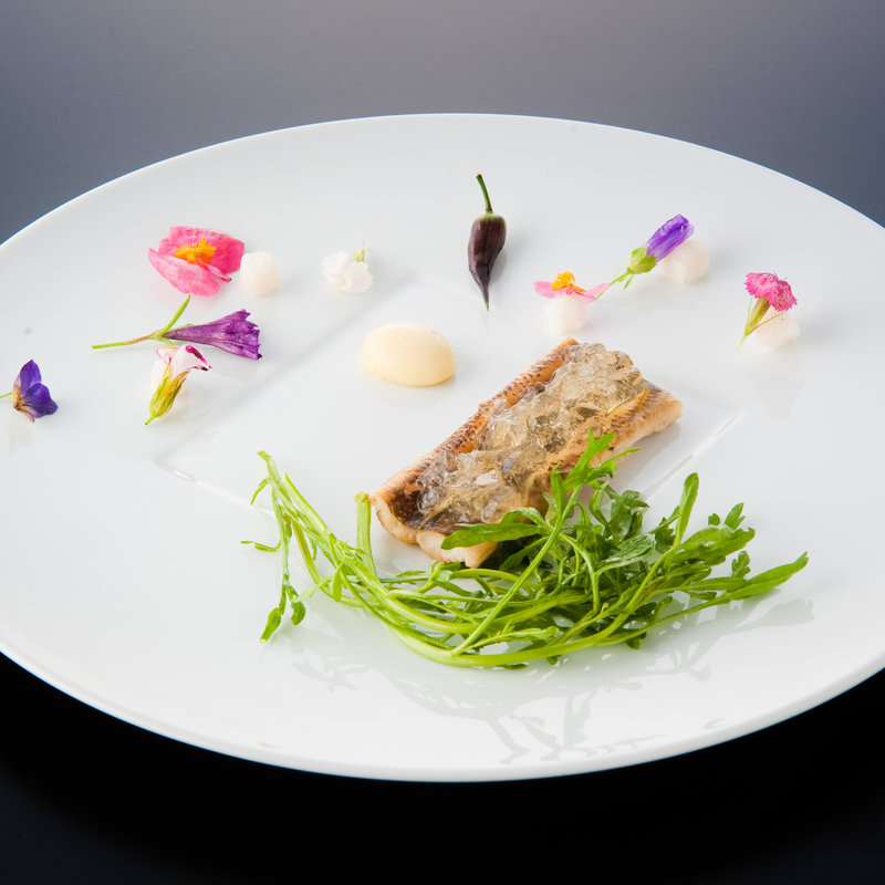 穴子のグリル　ジュレ仕立て(エタンセール カワモト)