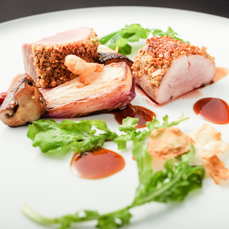 大山鶏のグリル　フォアグラとともに(エタンセール カワモト)